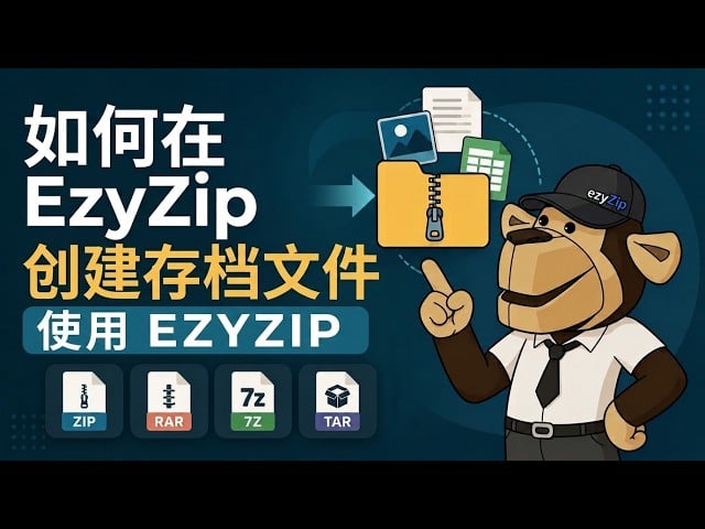 如何使用 ezyZip 在线创建 pak 压缩文件（免费，无需安装）