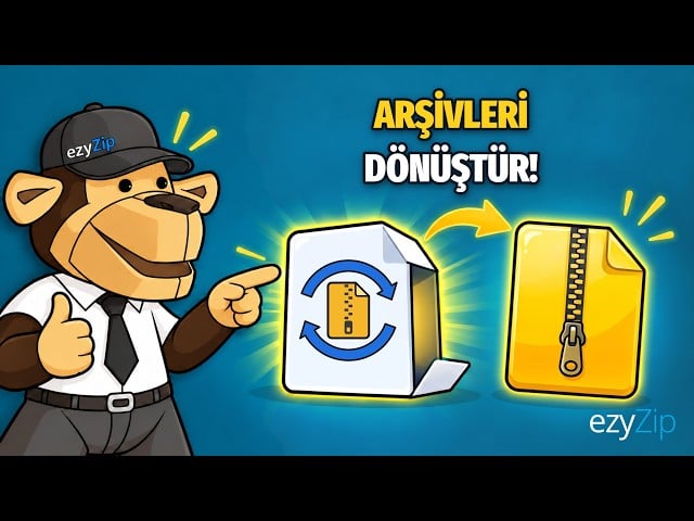 ezyZip ile ifczip Dosyaları Çevrimiçi Nasıl Dönüştürülür (Ücretsiz, Kurulum Yok)