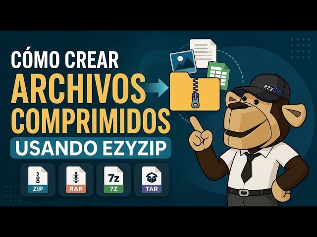 Cómo crear archivos tar en línea con ezyZip (gratis, sin instalación)