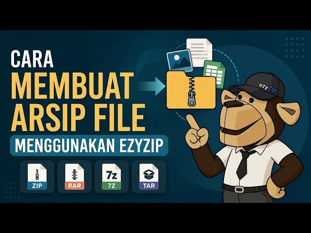 Cara Membuat Arsip pak secara Online dengan ezyZip (Gratis, Tanpa Instalasi)