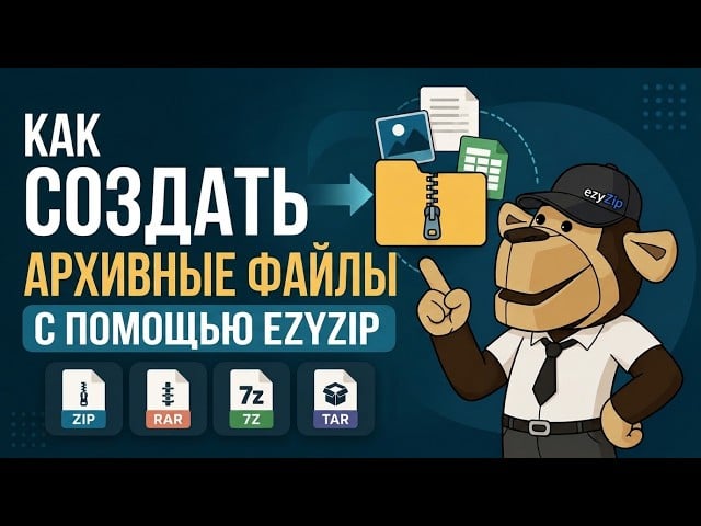 Как создать архивы pak онлайн с помощью ezyZip (бесплатно, без установки)