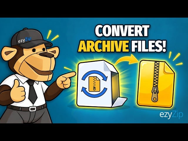 How to Convert zip Files Online with ezyZip (Free, No Install)