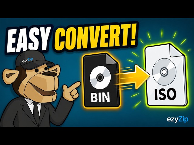 📀 How to Convert BIN to ISO