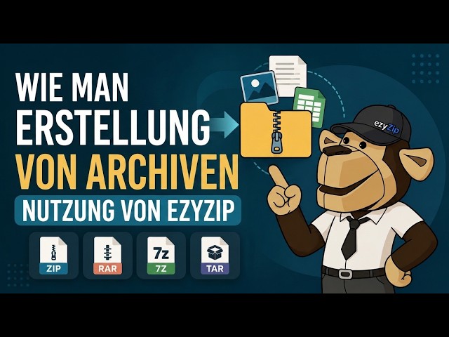 Wie man 7z-Archive online mit ezyZip erstellt (kostenlos, ohne Installation)