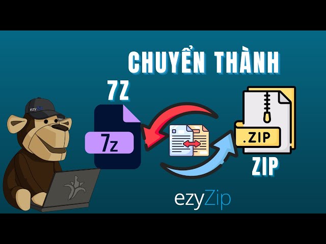 🗂️ Hướng Dẫn Chuyển Đổi 7z Sang Zip Trực Tuyến Miễn Phí, Không Cần Cài Đặt Phần Mềm